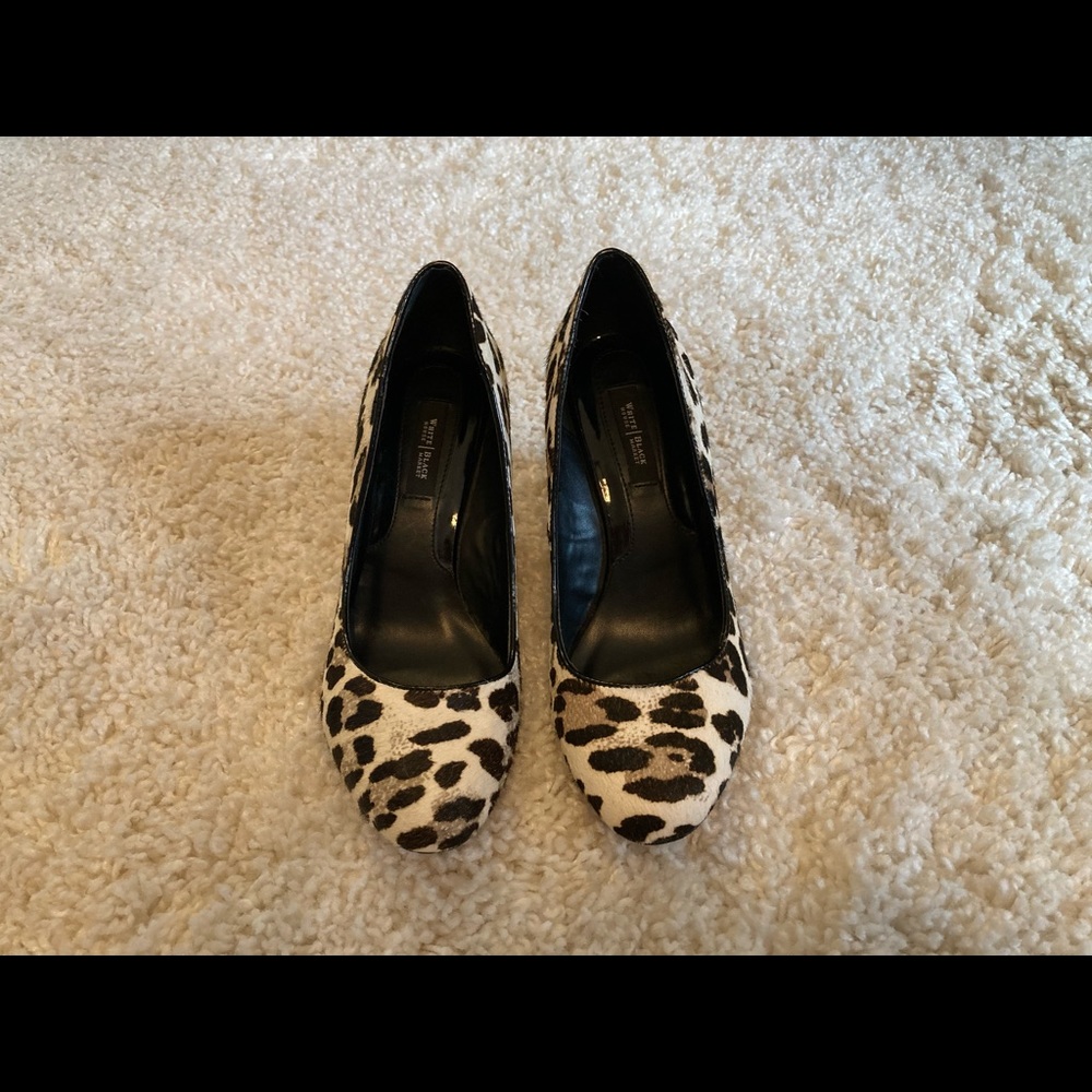 White House black market cheetah print pony fur